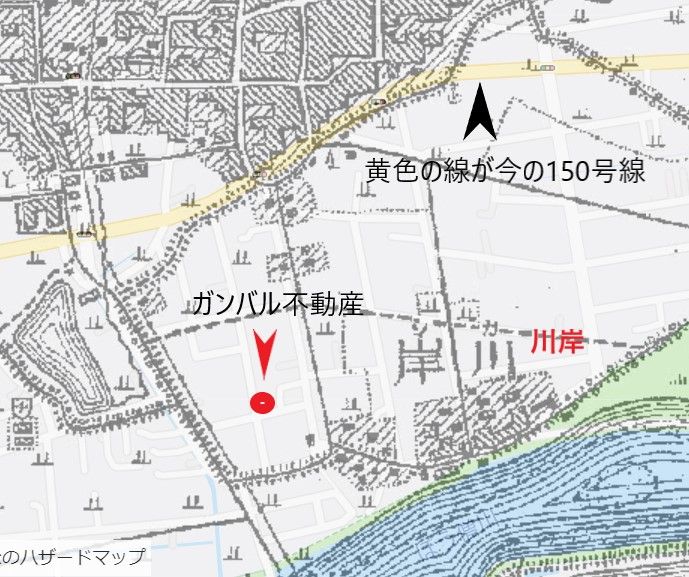 旧版地形図 福田